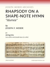 RHAPSODY ON A SHAPE-NOTE HYMN for string trio P.O.D cover